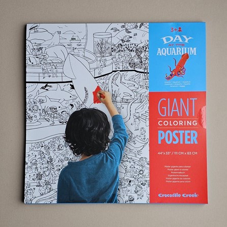 Giant Colouring Poster - Day At The Aquarium Giant Colouring Poster - Day At The Aquarium