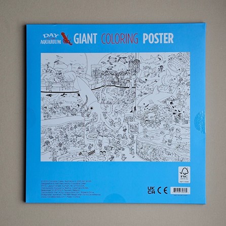 Giant Colouring Poster - Day At The Aquarium Giant Colouring Poster - Day At The Aquarium