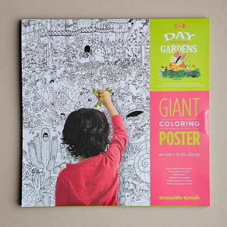 Giant Colouring Poster - Day At The Gardens Giant Colouring Poster - Day At The Gardens