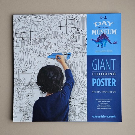 Giant Colouring Poster - Day At The Museum Giant Colouring Poster - Day At The Museum
