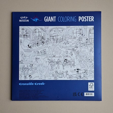 Giant Colouring Poster - Day At The Museum Giant Colouring Poster - Day At The Museum