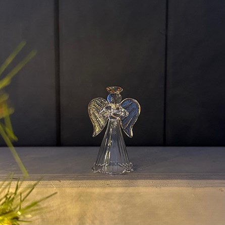 Glass Fluted Dress Angel In Prayer Christmas Decoration Glass Fluted Dress Angel In Prayer Christmas Decoration