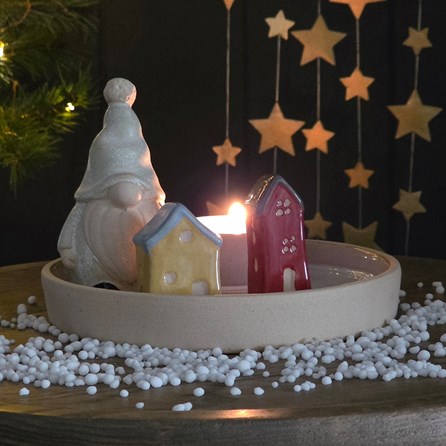 Gonk Ceramic Scene Tea Light Holder Gonk Ceramic Scene Tea Light Holder