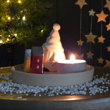Gonk Ceramic Scene Tea Light Holder