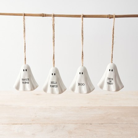 Hanging 'Too Cute To Spook' Ghost Halloween Decoration Hanging 'Too Cute To Spook' Ghost Halloween Decoration