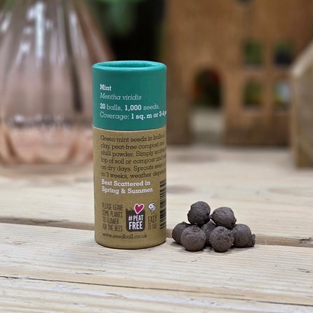 Herb Seed Balls in a Tube - Mint Herb Seed Balls in a Tube - Mint