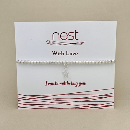 'I Can't Wait To Hug You' Beaded Charm Bracelet 'I Can't Wait To Hug You' Beaded Charm Bracelet