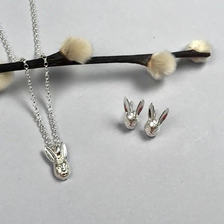 Personalised Solid Silver Hare Necklace Personalised Solid Silver Hare Necklace