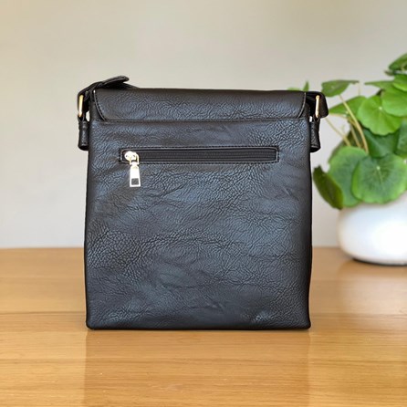 Cross Body Bag With Tassel in Black Cross Body Bag With Tassel in Black