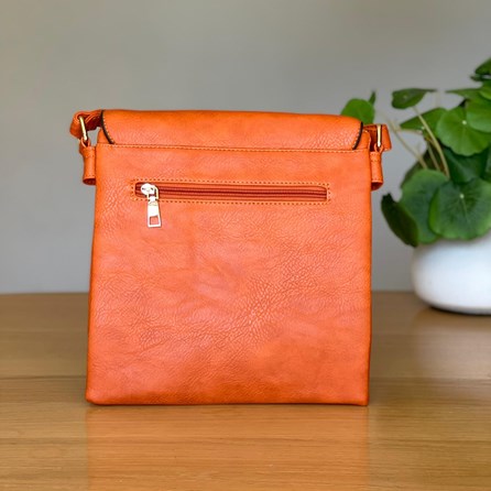 Cross Body Bag With Tassel in Orange Cross Body Bag With Tassel in Orange
