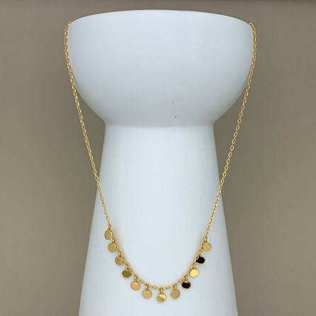 Shaker Necklace In Sterling Silver Or 18ct Gold Plated Shaker Necklace In Sterling Silver Or 18ct Gold Plated