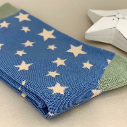 Bamboo Stars Socks in Blue Bamboo Stars Socks in Blue