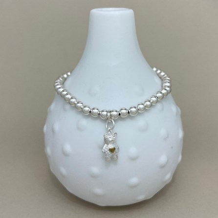 Personalised Teddy Bear Charm Bead Bracelet Personalised Teddy Bear Charm Bead Bracelet