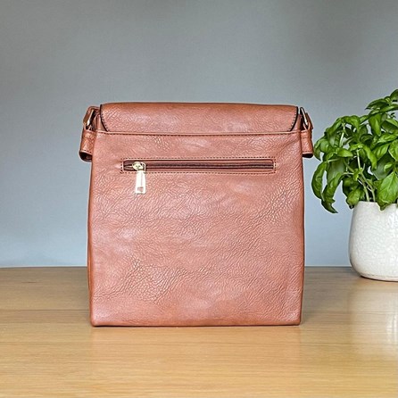 Cross Body Bag With Tassel in Brown Cross Body Bag With Tassel in Brown