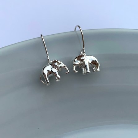 Sterling Silver Elephant Earrings Sterling Silver Elephant Earrings