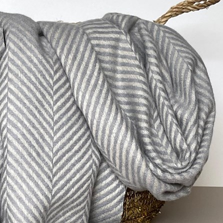 Herringbone Scarf in Grey Herringbone Scarf in Grey