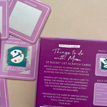 Things To Do With Mum Bucket List Scratch Cards Things To Do With Mum Bucket List Scratch Cards