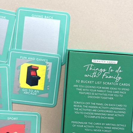 Things To Do With Family Bucket List Scratch Cards Things To Do With Family Bucket List Scratch Cards