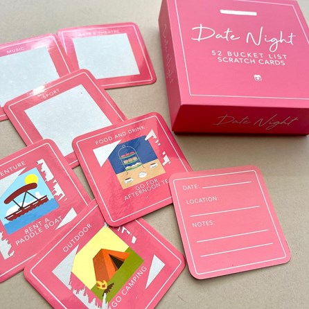 Date Night Bucket List Scratch Cards Date Night Bucket List Scratch Cards