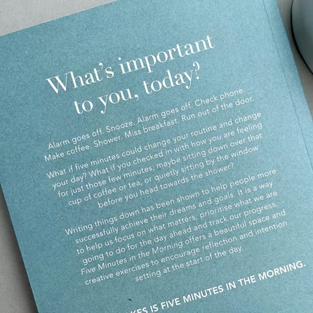 Five Minutes In The Morning Focus Journal Five Minutes In The Morning Focus Journal