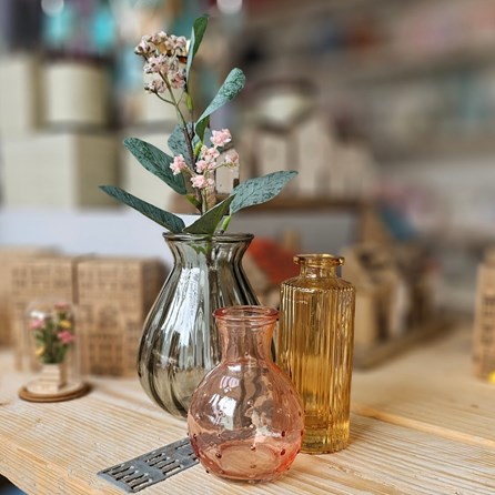 Green Glass Posy Vase Green Glass Posy Vase