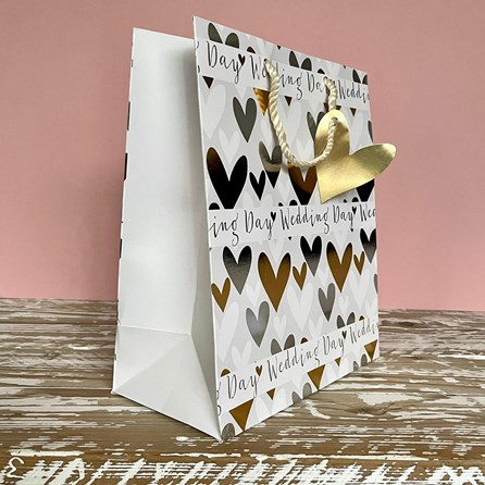 'Wedding Day' Hearts Large Gift Bag 'Wedding Day' Hearts Large Gift Bag