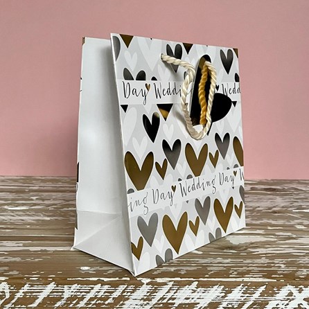 'Wedding Day' Hearts Medium Gift Bag 'Wedding Day' Hearts Medium Gift Bag
