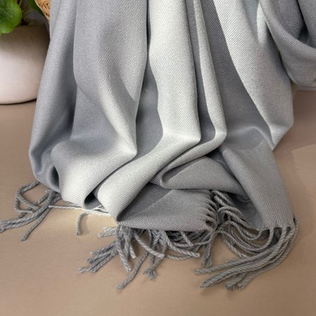 Super Soft Plain Pashmina Style Scarf in Light Grey Super Soft Plain Pashmina Style Scarf in Light Grey