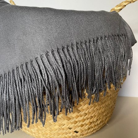 Super Soft Plain Pashmina Style Scarf in Charcoal Super Soft Plain Pashmina Style Scarf in Charcoal