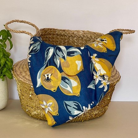 Lemon Tree Scarf in Navy Blue Lemon Tree Scarf in Navy Blue