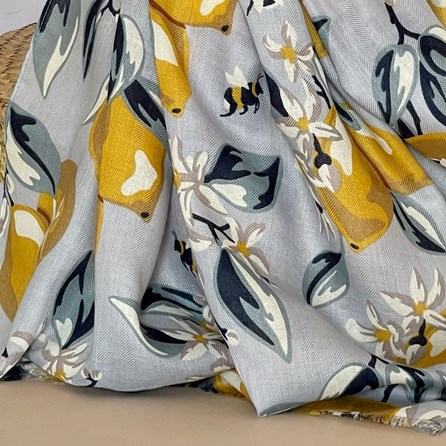 Lemon Tree Scarf in Silver Lemon Tree Scarf in Silver