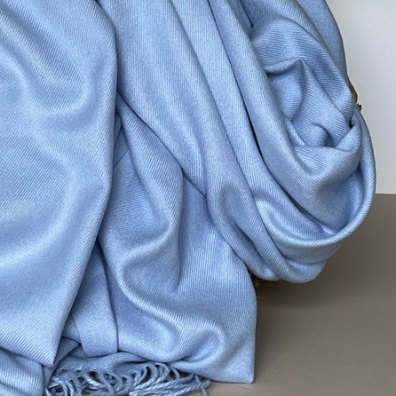 Super Soft Plain Pashmina Style Scarf in Light Blue Super Soft Plain Pashmina Style Scarf in Light Blue
