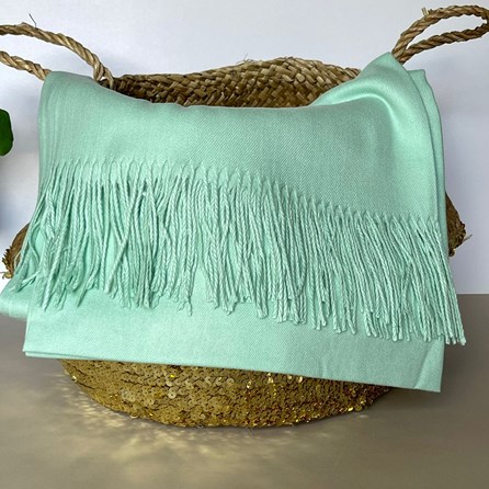 Super Soft Plain Pashmina Style Scarf in Mint Super Soft Plain Pashmina Style Scarf in Mint