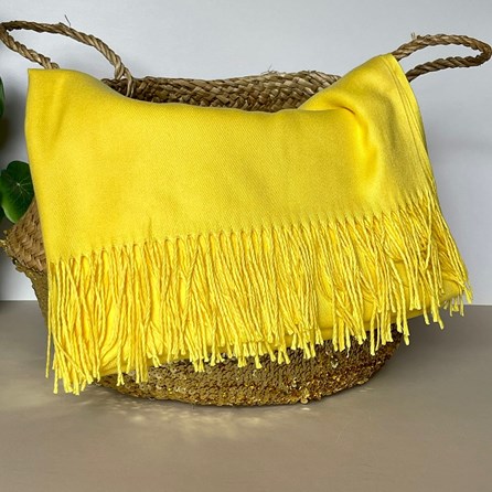Super Soft Plain Pashmina Style Scarf in Yellow Super Soft Plain Pashmina Style Scarf in Yellow
