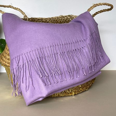 Super Soft Plain Pashmina Style Scarf in Lilac Super Soft Plain Pashmina Style Scarf in Lilac