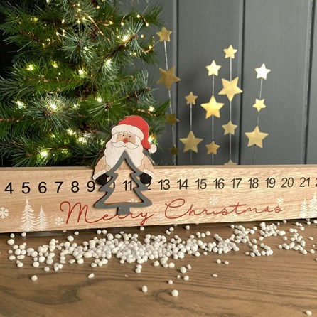 Wooden Merry Christmas Santa Advent Rule Wooden Merry Christmas Santa Advent Rule