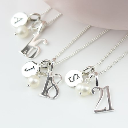 Personalised Birthday And Freshwater Pearl Necklace Personalised Birthday And Freshwater Pearl Necklace