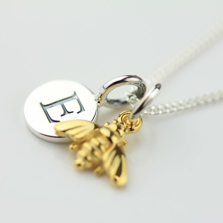 Personalised Miniature Gold Bee Necklace Personalised Miniature Gold Bee Necklace