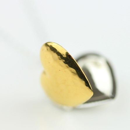 Reversible Silver And Gold Plated Locket Necklace Reversible Silver And Gold Plated Locket Necklace