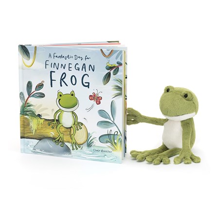 Jellycat A Fantastic Day for Finnegan Frog Book Jellycat A Fantastic Day for Finnegan Frog Book