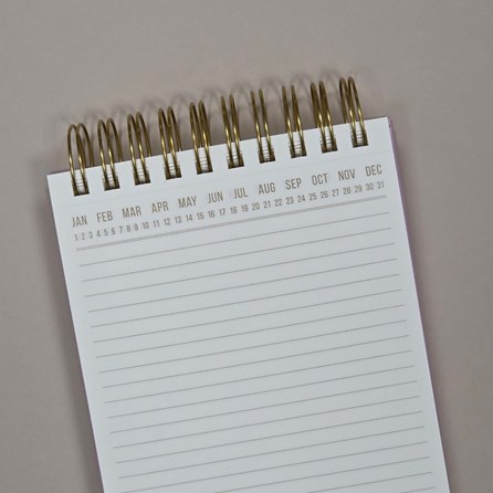 Large Chunky Notepad - Lilac and Ochre Stripes