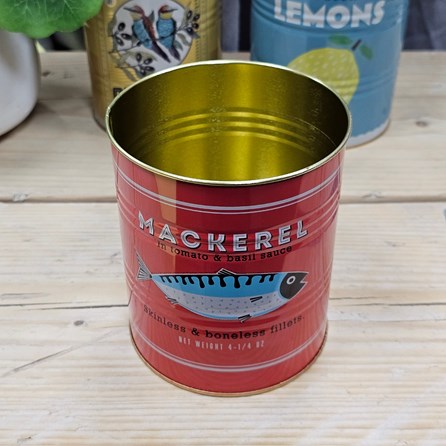 Large Storage Tin - Mackerel Large Storage Tin - Mackerel