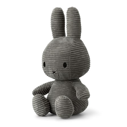 Miffy Corduroy Grey Large - 33cm Miffy Corduroy Grey Large - 33cm