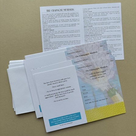 Murder Mystery Party Game - Champagne Murder Murder Mystery Party Game - Champagne Murder