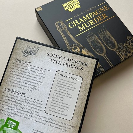 Murder Mystery Party Game - Champagne Murder Murder Mystery Party Game - Champagne Murder