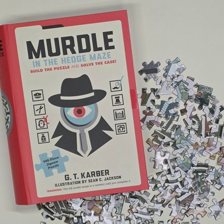 Murdle in the Hedge Maze 500 Piece Jigsaw Puzzle Murdle in the Hedge Maze 500 Piece Jigsaw Puzzle