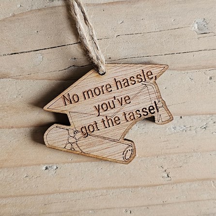'No More Hassle...' Graduation Decoration and Card 'No More Hassle...' Graduation Decoration and Card