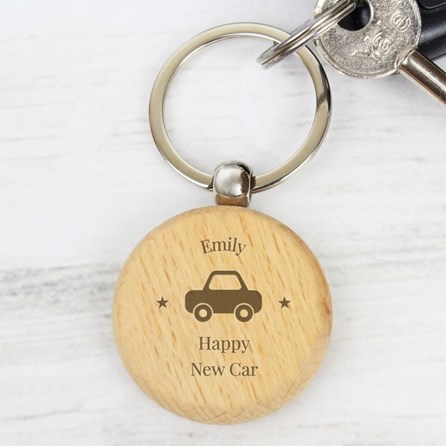 Personalised 'Car Driver' Wooden Keyring Personalised 'Car Driver' Wooden Keyring