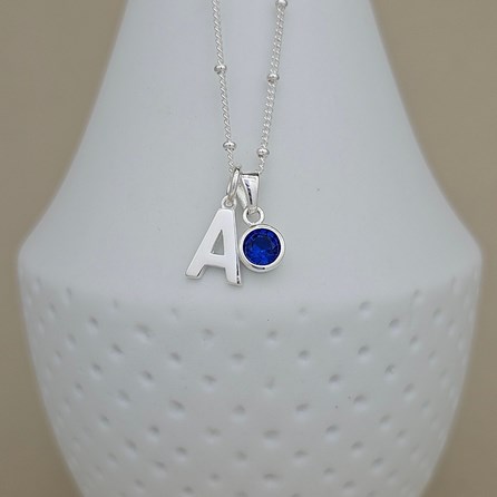 Personalised Birthstone Ball Chain Necklace Personalised Birthstone Ball Chain Necklace