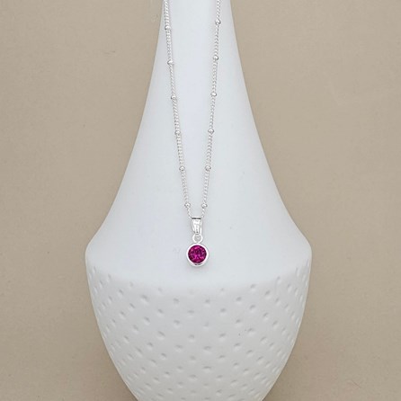 Personalised Birthstone Ball Chain Necklace Personalised Birthstone Ball Chain Necklace